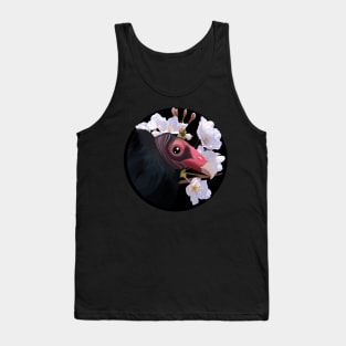 Turkey Vulture & Apple Blossoms Tank Top